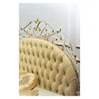 Double bed with mattress, pillows and 2 bedside tables Made in Italy - Laki Viadurini