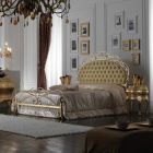 Double bed with mattress, pillows and 2 bedside tables Made in Italy - Laki Viadurini
