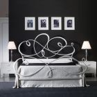 Double bed with matching footboard, mattress and 2 bedside tables - Nebbia Viadurini