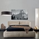 Double bed with optional bed base and storage unit Made in Italy - Ribelle Viadurini