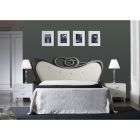 Double bed with headboard and bed frame in iron Made in Italy - Finish Viadurini