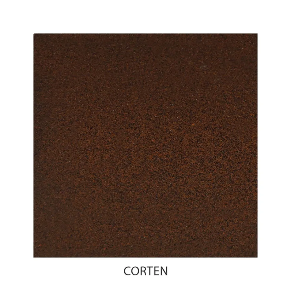 Double bed with headboard and iron bed frame Made in Italy - Paste Viadurini