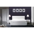 Double Bed with Eco-Leather Headboard Made in Italy - Fiuto