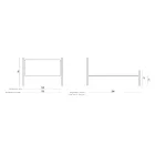 Classic Style Double Bed in Iron and Leather Made in Italy - King Viadurini