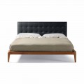 Modern design bed Leilo with padded headboard, 160x200 cm