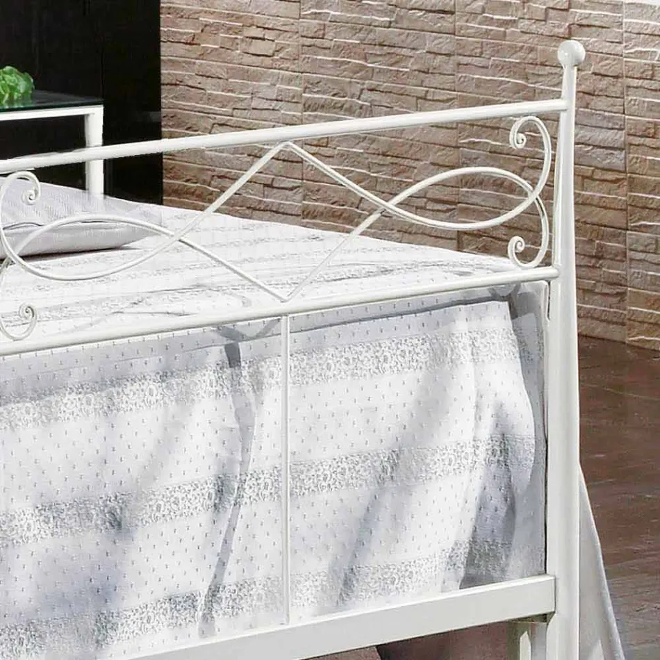 Bed design-forged wrought iron hand Sydney Viadurini