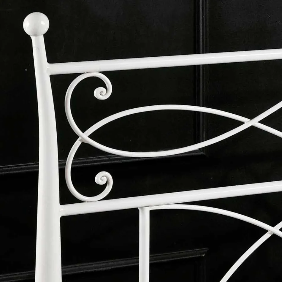 Bed design-forged wrought iron hand Sydney Viadurini