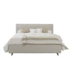 Upholstered Design Double Bed with Made in Italy Storage Unit - Scarpetta Viadurini