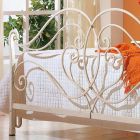 double bed of solid iron Allie design, made in Italy Viadurini
