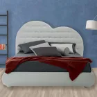 Luxury Double Bed with Box and Swarovski Made in Italy – Little Heart Viadurini