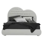 Luxury Double Bed with Box and Swarovski Made in Italy – Little Heart Viadurini