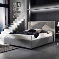Upholstered double bed with lifting container 160x190 / 200cm Mia