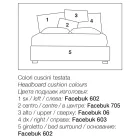 Upholstered Double Bed with Fabric Storage Unit - Belle Viadurini