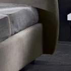 Padded double bed with modern container 160x190 / 200 Reby Viadurini