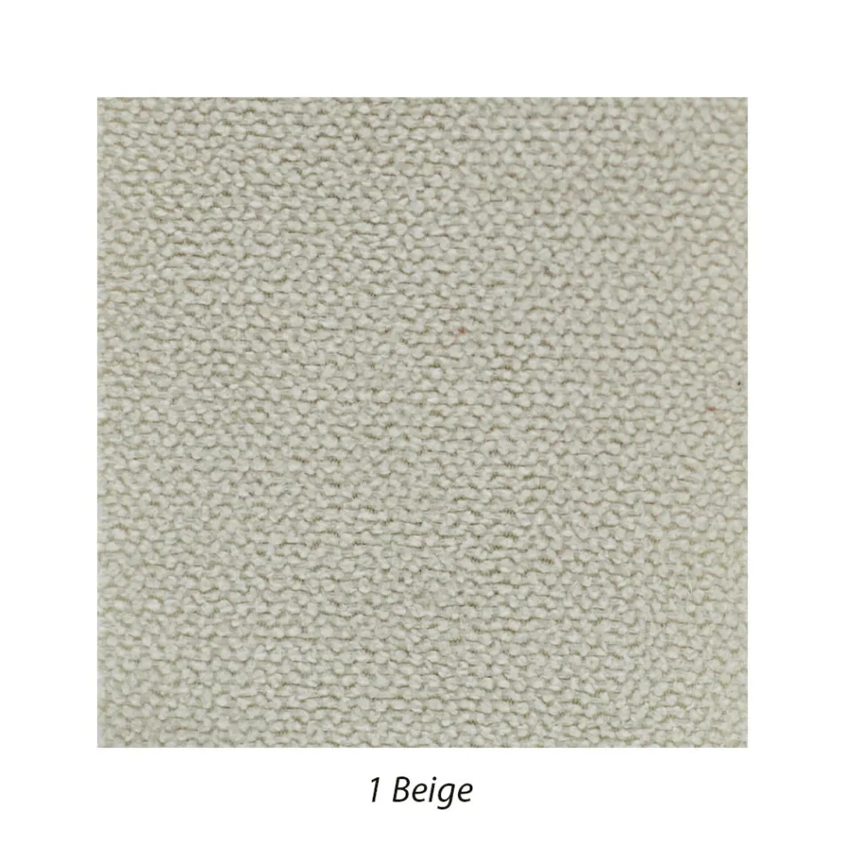 Upholstered Double Bed with Mattress and 2 Bedside Tables Made in Italy - Rolly Viadurini