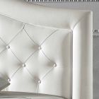 Imitation leather upholstered double bed with box 160x190 / 200 cm Agly Viadurini