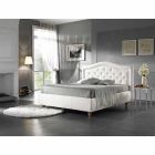 Imitation leather upholstered double bed with box 160x190 / 200 cm Agly Viadurini