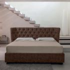 Double bed upholstered in polyurethane foam Made in Italy - Capriccio Viadurini