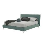 Double Bed Upholstered in Fabric or Ecoleather Made in Italy - Elettro Viadurini
