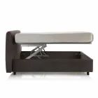 Modern upholstered double bed with 160x190 / 200cm Sun box Viadurini