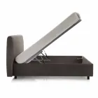 Modern upholstered double bed with 160x190 / 200cm Sun box Viadurini