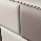 Imitation leather double bed with storage box 160x190 / 200 cm Gin Viadurini