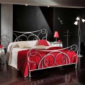 Italian wrought iron double bed Zoe, handmade in Italy