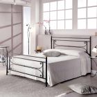double bed in wrought iron with handicraft reason Evelyn Viadurini