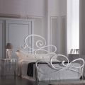 Iron Double Bed with Coordinated Footboard Made in Italy - Laser