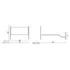 Double Bed in Black Silver Tubular Iron Made in Italy - Geometry Viadurini