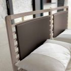 Made in Italy double bed with Didimo solid walnut base Viadurini