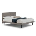 Modern design double bed, with thin base, Gaya New by Bolzan
