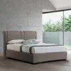 Modern Double Bed with Fireproof Leather Box - Ania Viadurini