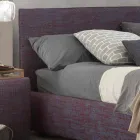 Modern double bed, with storage unit, Gaya New by Bolzan Viadurini