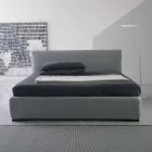 Modern double bed, with storage unit, Gaya New by Bolzan Viadurini