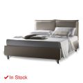 Modern Double Bed with Upholstered Headboard Made in Italy - Ernesta