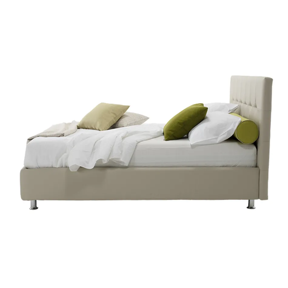 Luxury Modern Double Bed with Storage Box Made in Italy - Orfei Viadurini