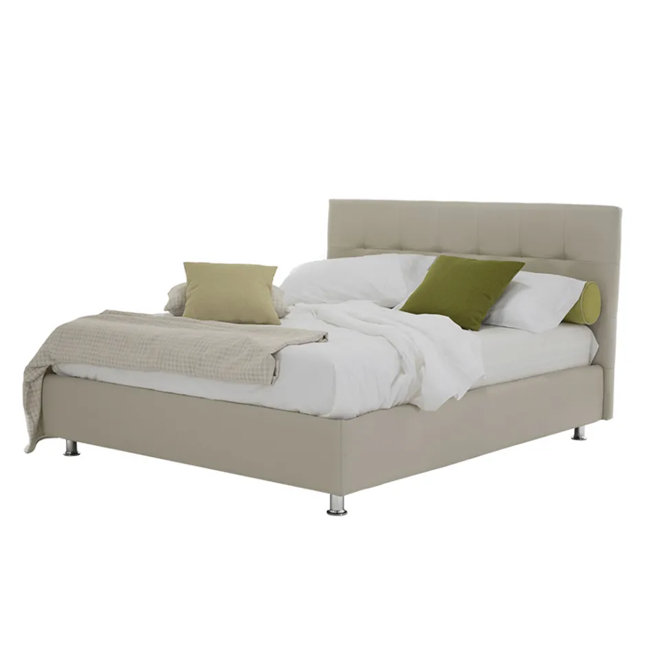 Luxury Modern Double Bed with Storage Box Made in Italy - Orfei Viadurini