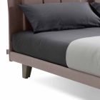 Luxury Modern Double Bed Upholstered in Made in Italy Fabric - Gagia Viadurini