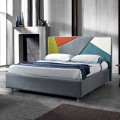 Modern padded double bed with lift box 160x190 / 200cm Mia
