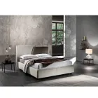 Modern Upholstered Double Bed with Quilted or Smooth Design - Aftamo Viadurini