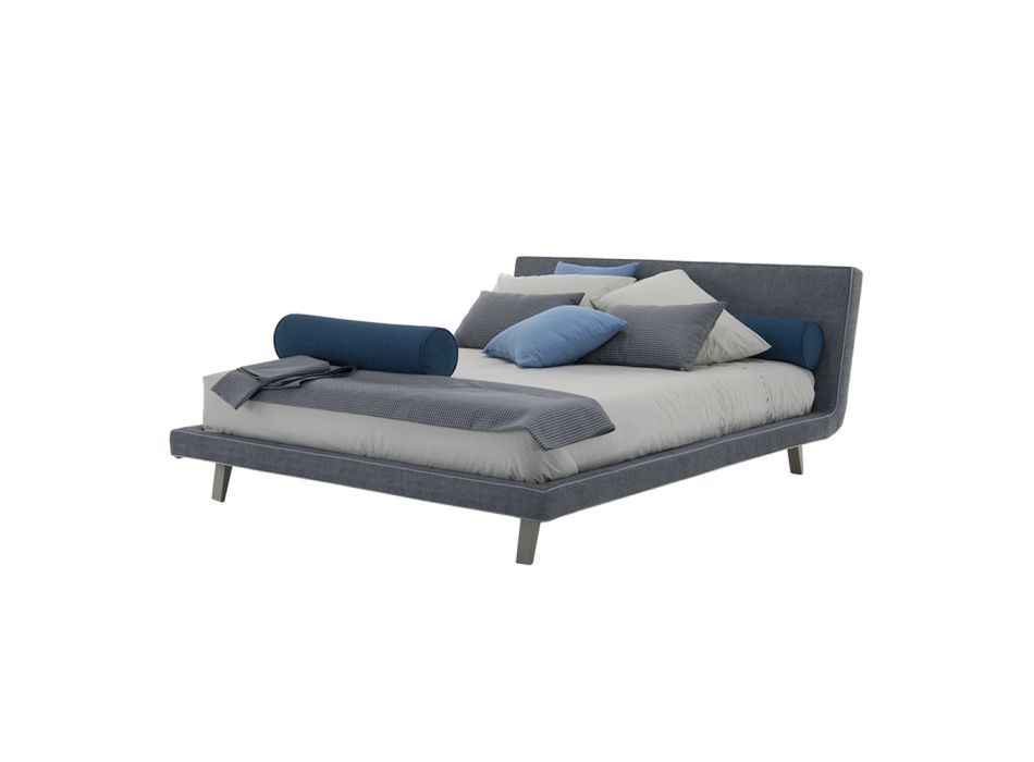 High Quality Modern Upholstered Double Bed Made in Italy – Yurgen Viadurini