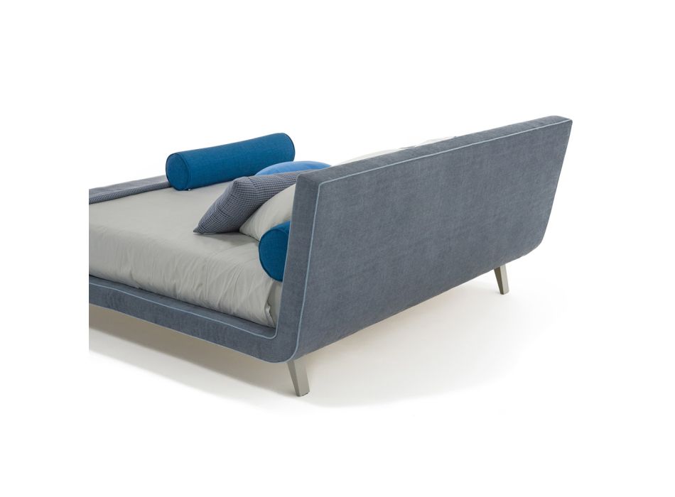 High Quality Modern Upholstered Double Bed Made in Italy – Yurgen Viadurini