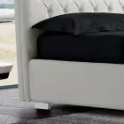 Modern Double Bed in Faux Leather with Storage - Ozzano Viadurini