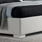 Modern Double Bed in Faux Leather with Storage - Ozzano Viadurini