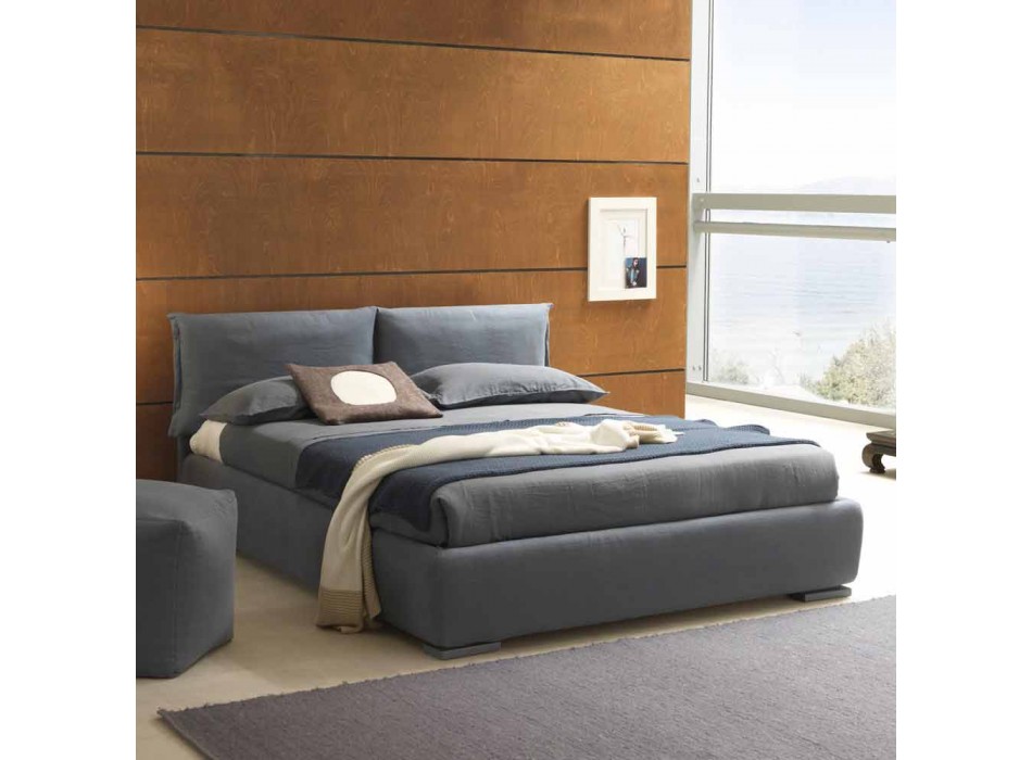 Double bed without box, contemporary design, Iorca by Bolzan Viadurini