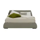 Modern Double Bed with Fabric or Eco-Leather Box Made in Italy - Minerva Viadurini