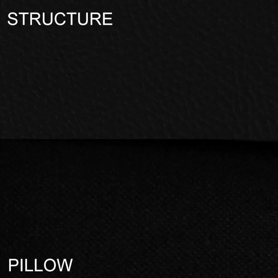 Round Double Bed Covered in Made in Italy Design Ecoleather - Vesio Viadurini