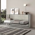 Horizontal Foldaway Single Bed Made in Italy - Collaborative