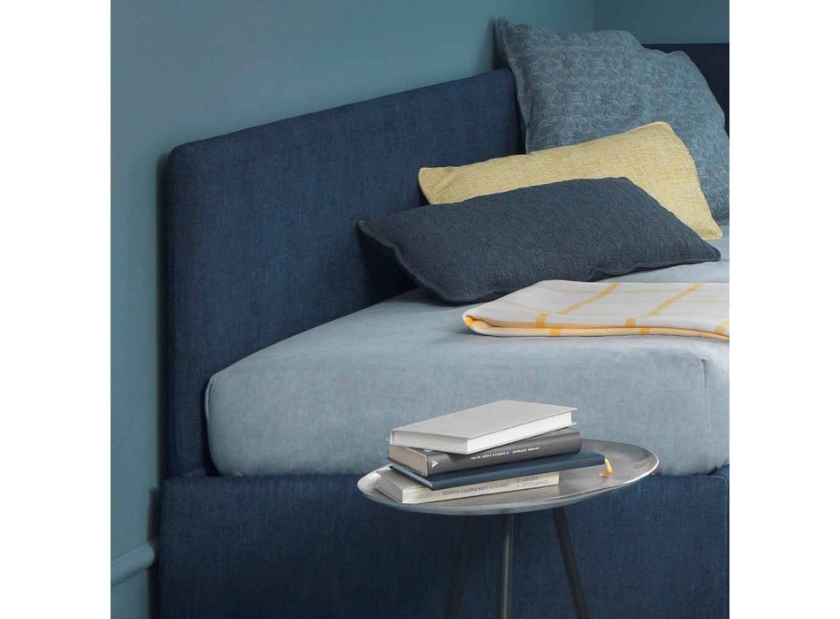 Single bed with corner headboard and iron structure, Line 4 by Bolzan